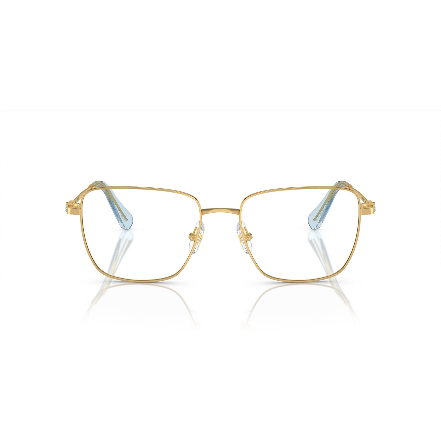 0Sk1003 Delicate Gold Metal Frame Sunglasses with Gradient Temples
