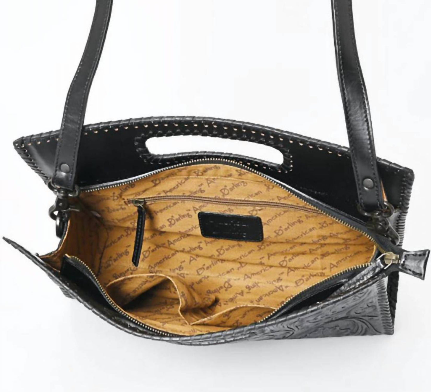 Women's Crossbody Adjustable Strap Purse In Black