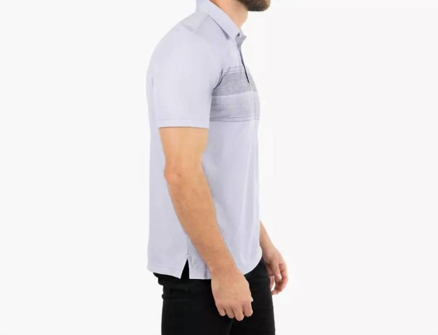 Miss The Boat Polo Shirt In Heather Silver Bullet
