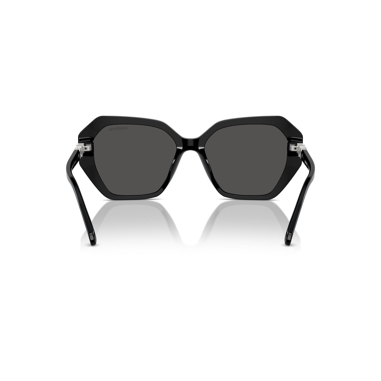 0Sk6017 Oversized Geometric Sunglasses with Crystal Accents