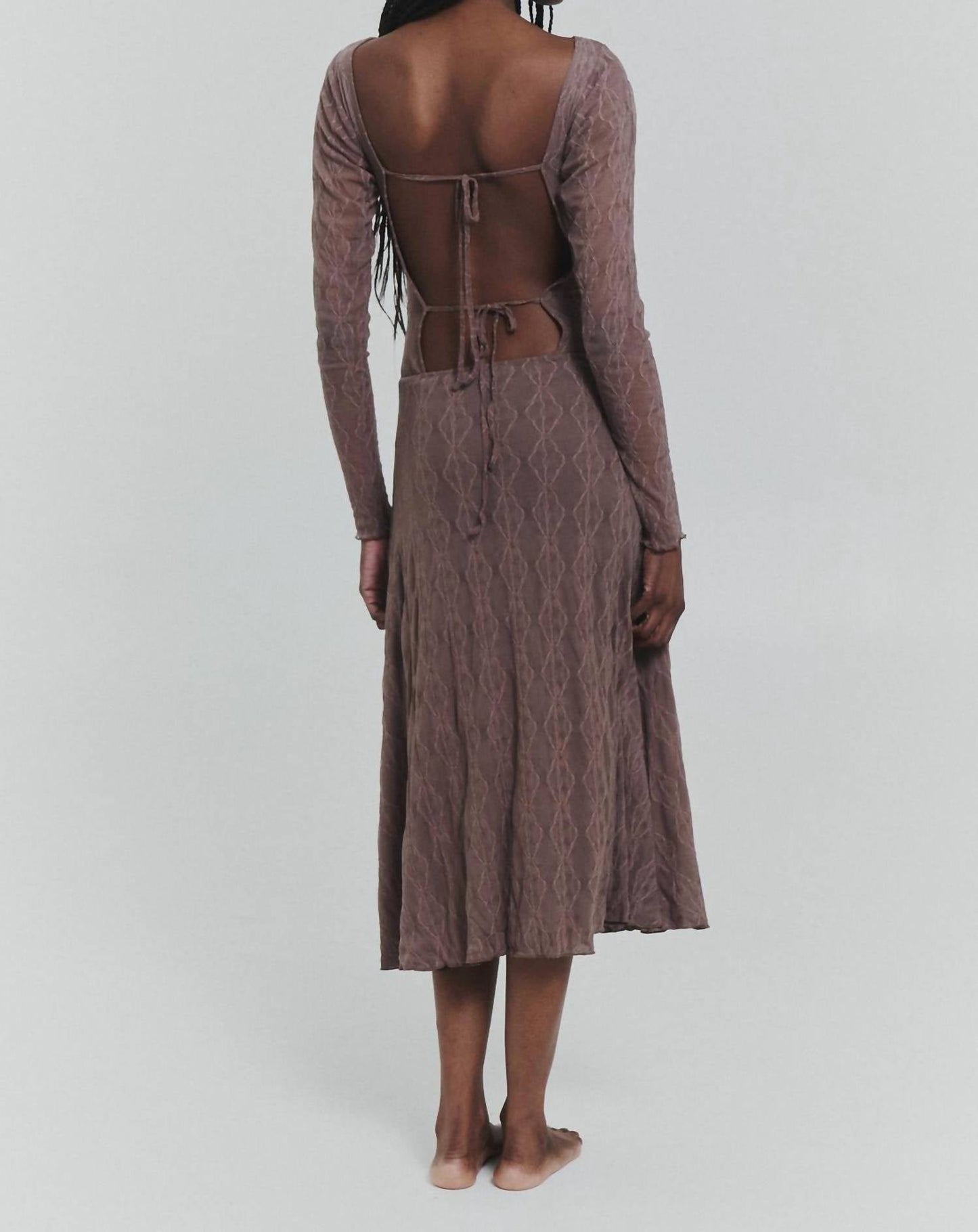 Mariposa Backless Dress In Mauve