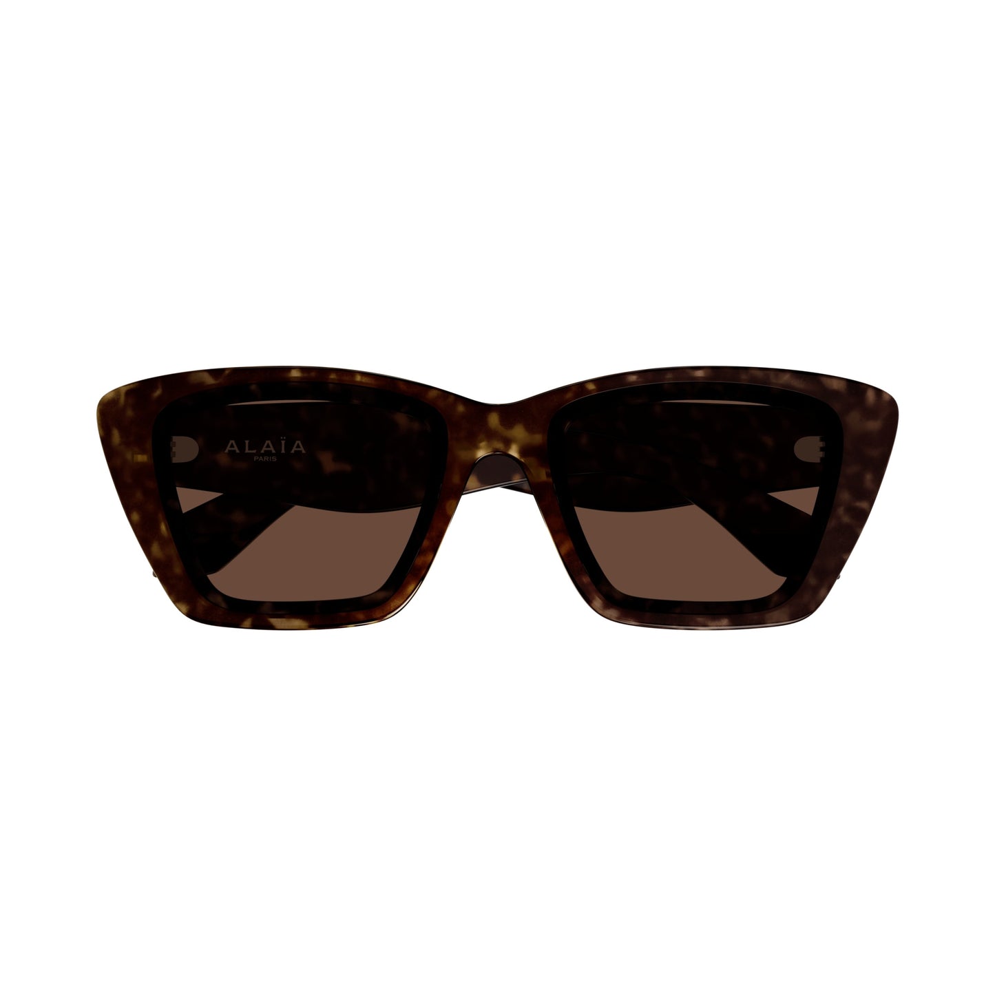 Oversized Square Sunglasses With Tortoiseshell Frame And Logo Accents