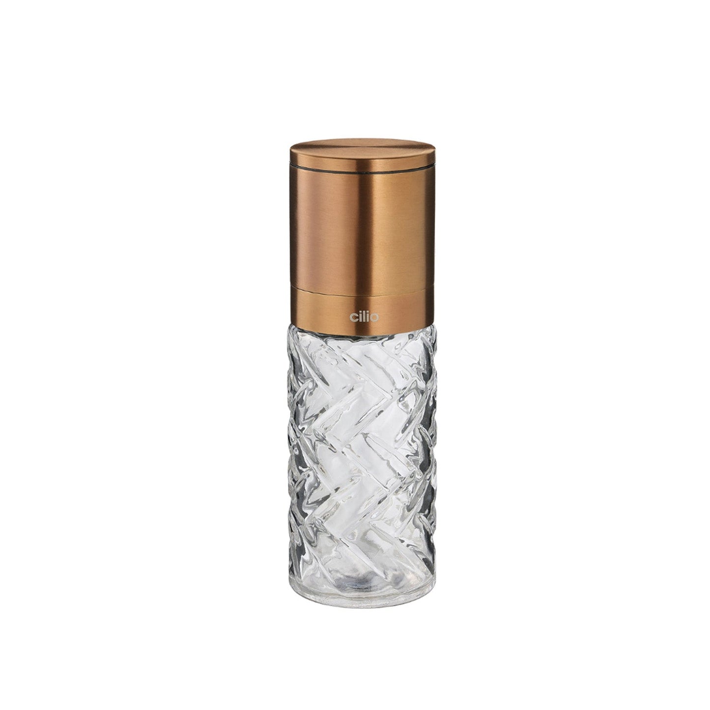 Cilio Cristallo Glass & Stainless Steel Salt and Pepper Mill