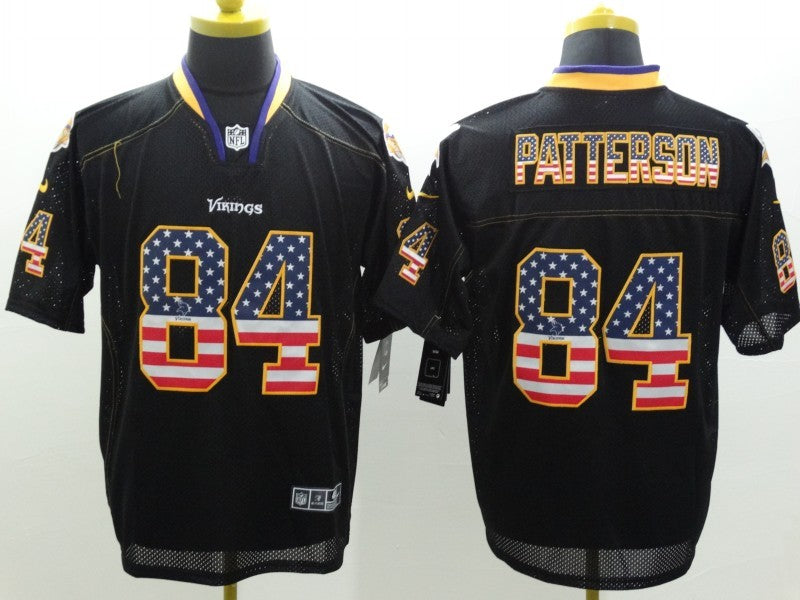 Men's Minnesota Vikings Cordarrelle Patterson #84 Black Game jersey