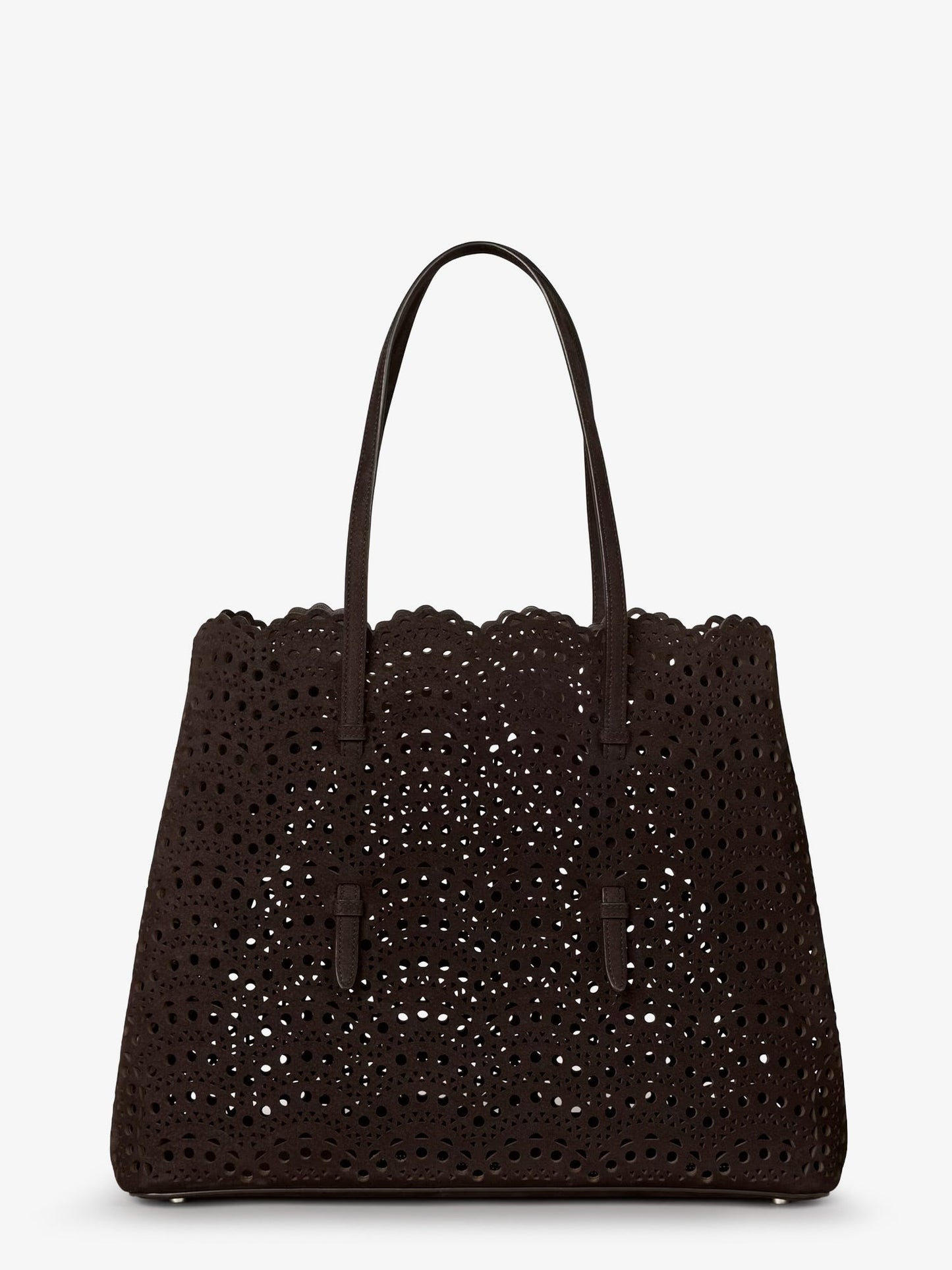 Alaia Women Mina 37 Leather With Vienne Motif Shoulder Bag