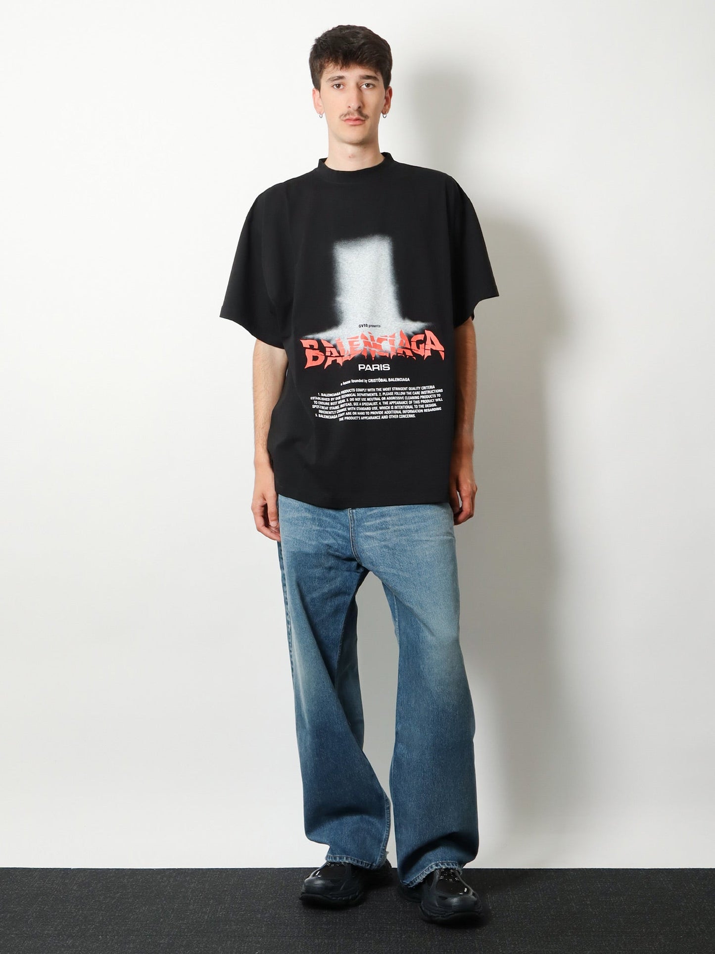 Balenciaga Men The Door Cotton T-Shirt