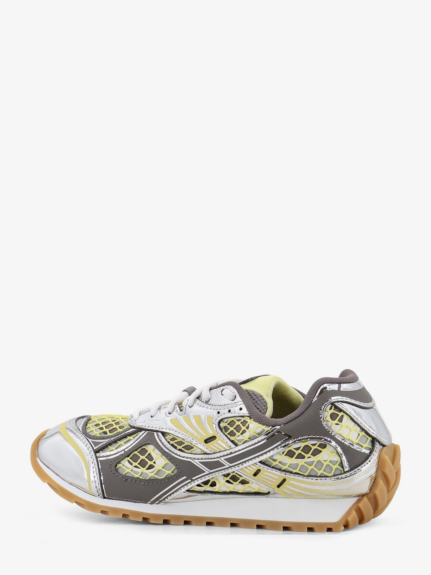 Bottega Veneta Women Orbit Mesh And Leather Sneakers
