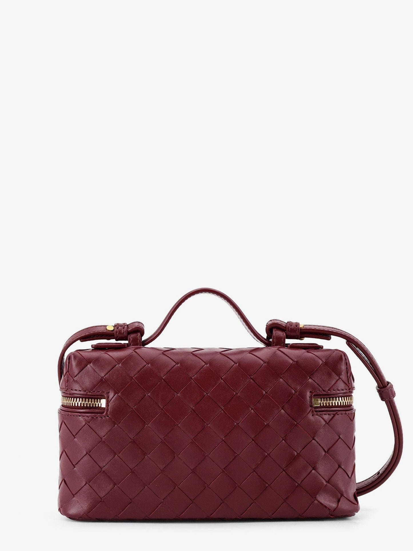 Bottega Veneta Women Bang Bang Leather Vanity Case With Intrecciato Motif