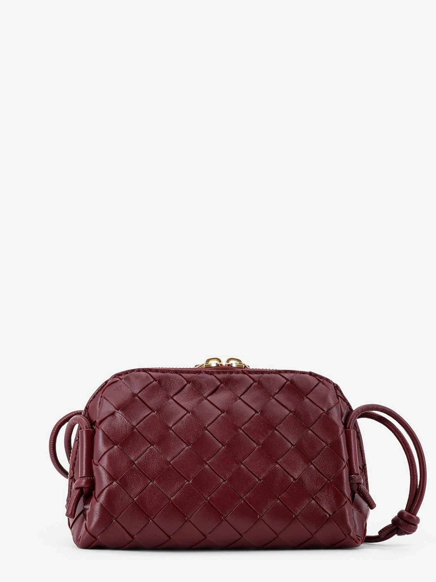 Bottega Veneta Women Concert Pouch Leather Shoulder Bag With Intrecciato Motif