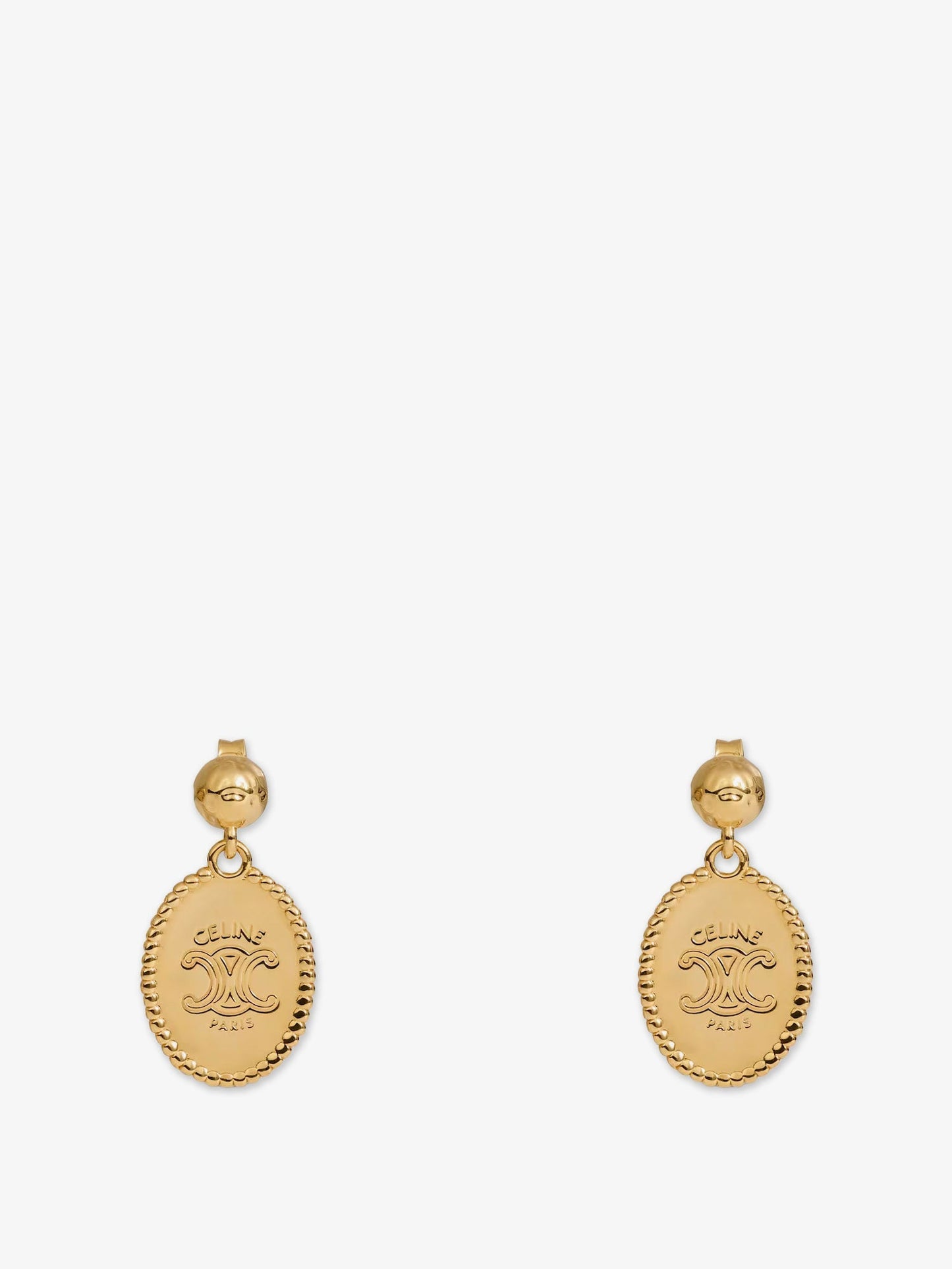 Celine Women Brass Earrings With Gold Finish