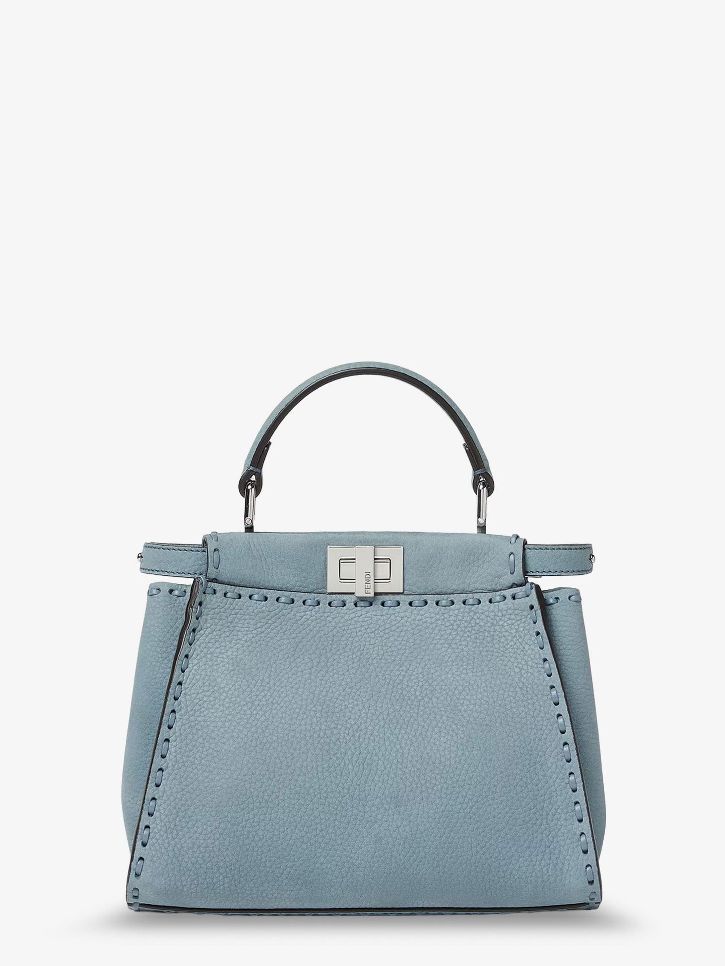 Fendi Women Peekaboo Mini Leather Crossbody Bag