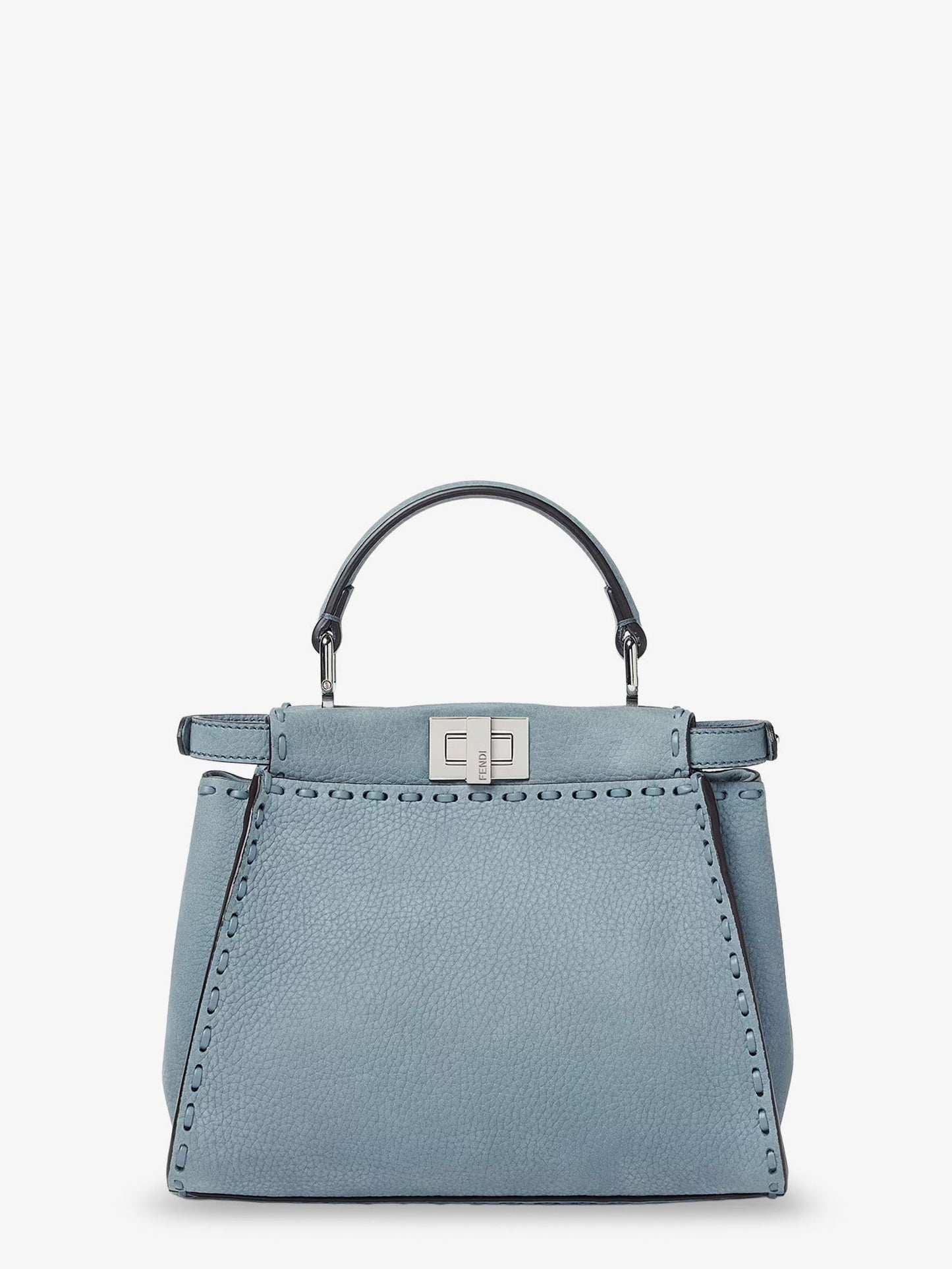 Fendi Women Peekaboo Mini Leather Crossbody Bag