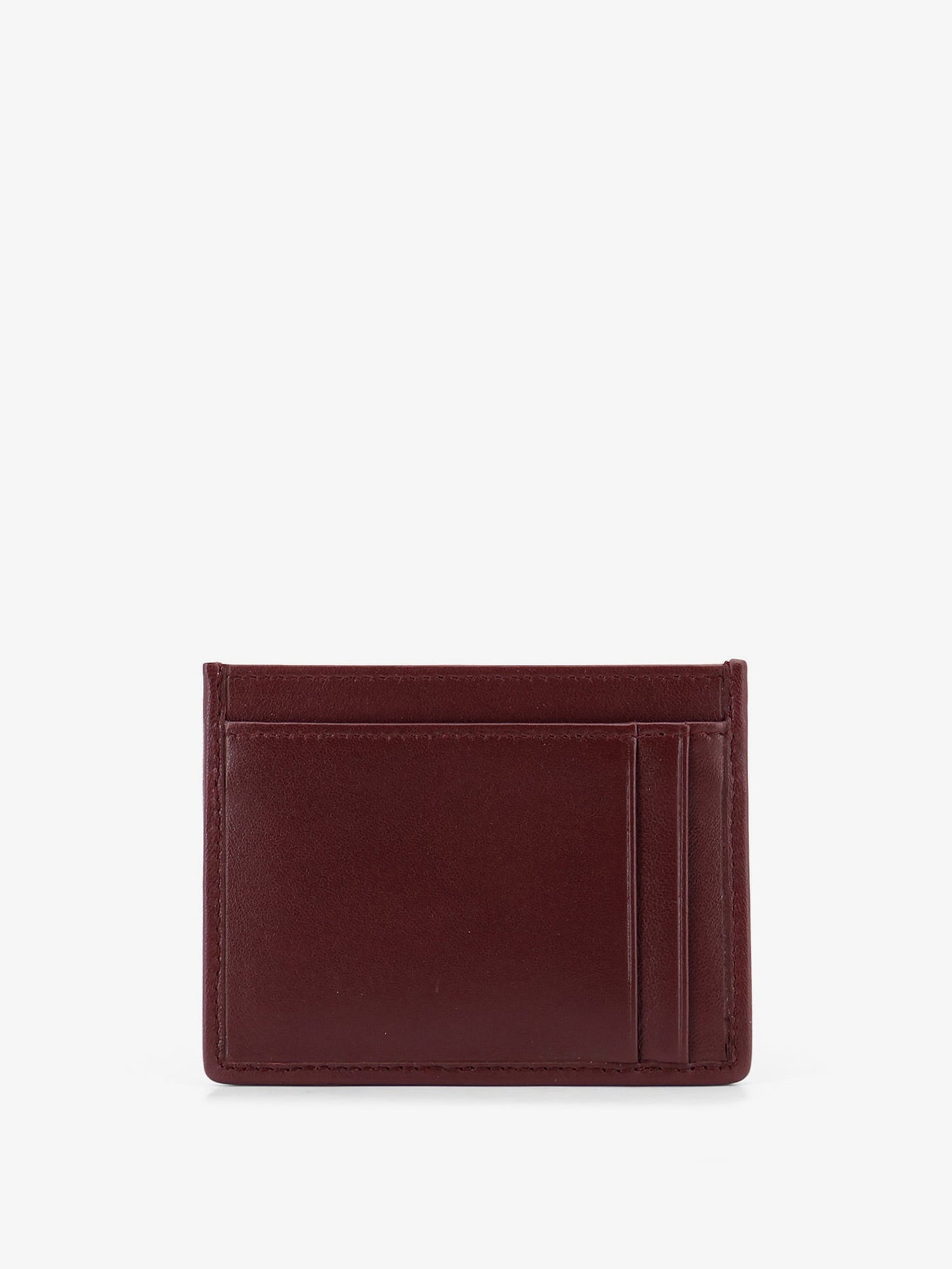 Miu Miu Women Matelasse Leather Card Holder With Metal Lettering Logo