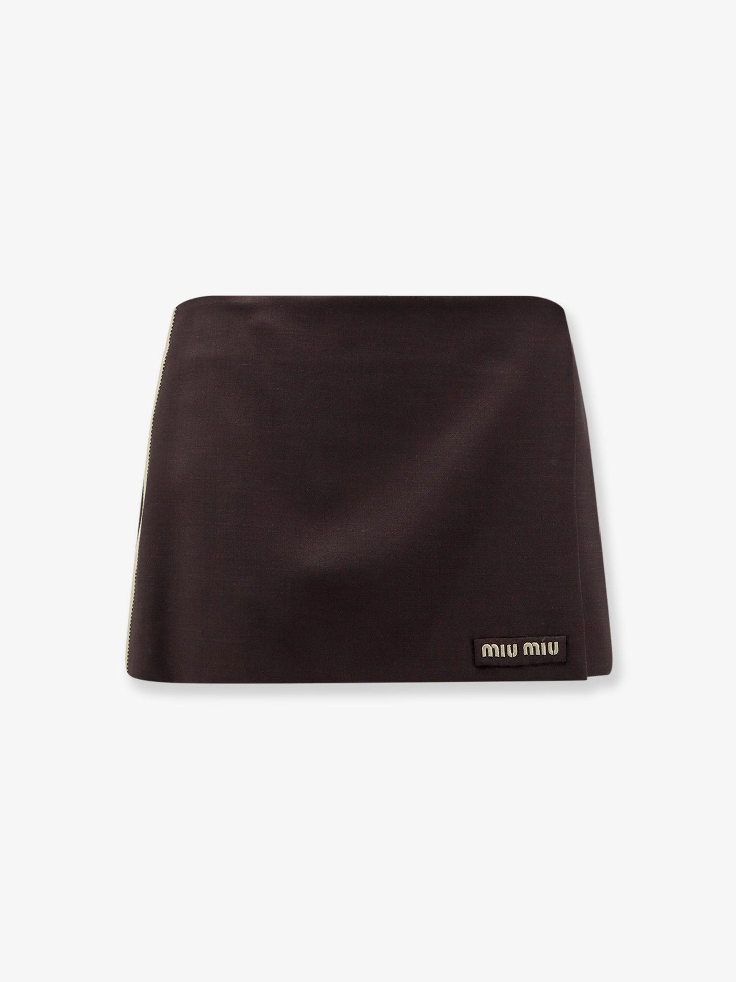 Miu Miu Women Mohair And Virgin Wool Mini Skirt