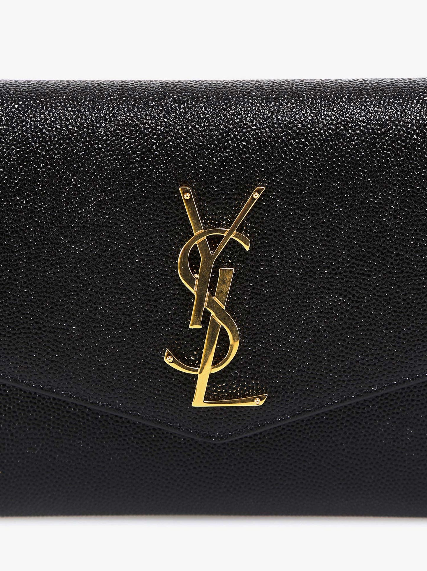 Saint Laurent Women Leather Crossbody Bag With Metal Cassandre Logo