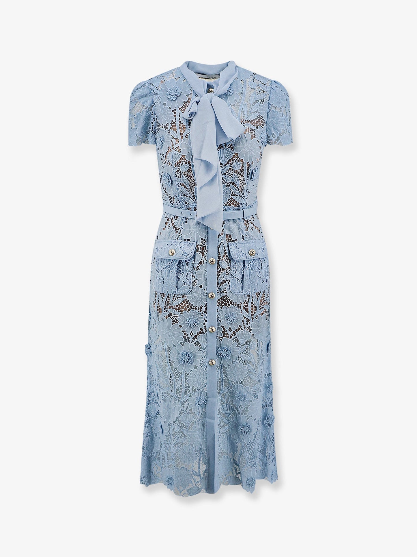 Self Portrait Women Lace Dress With Belt