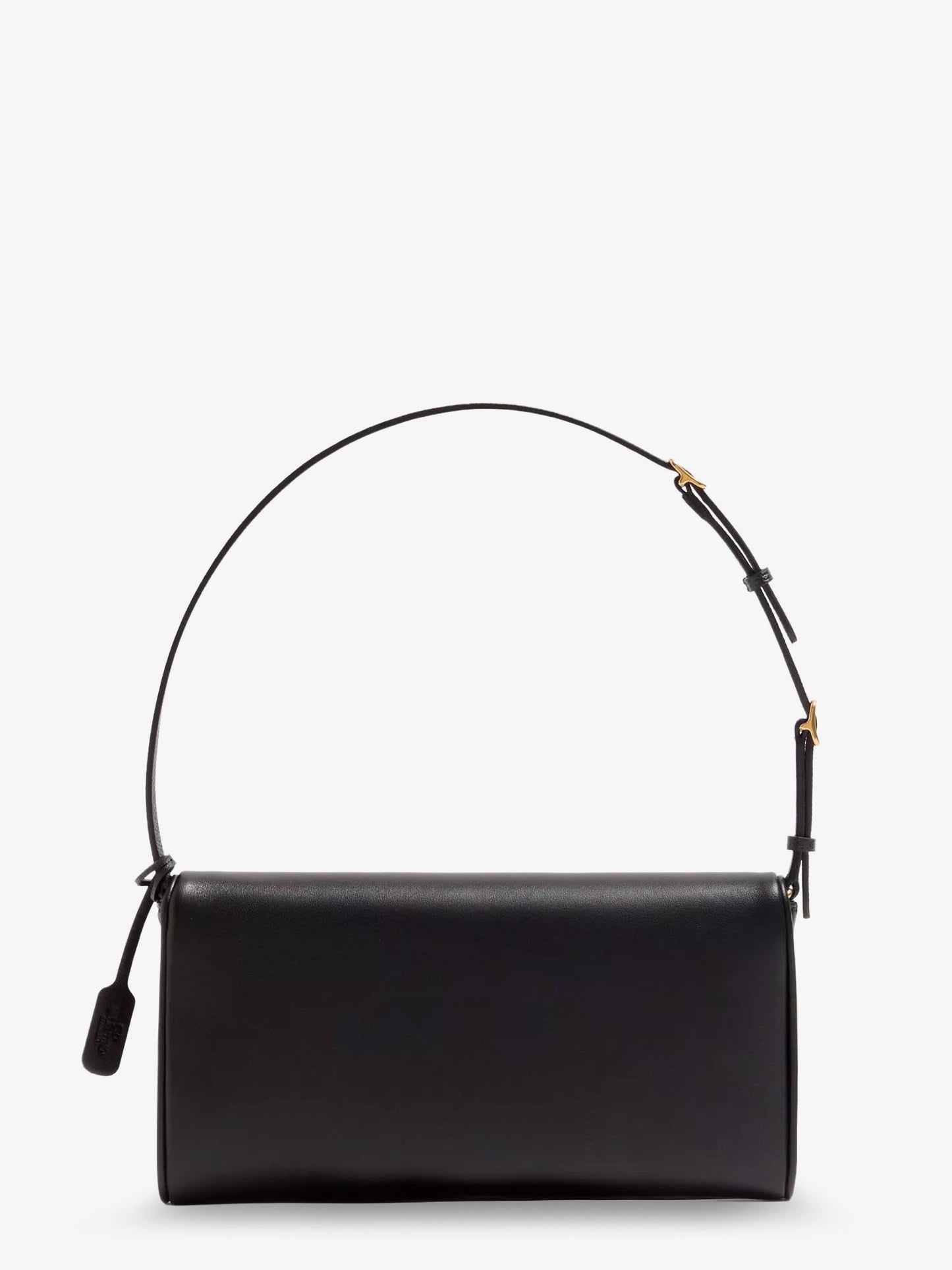 Valentino Garavani Women Devain Leather Shoulder Bag With Metal Vlogo Signature