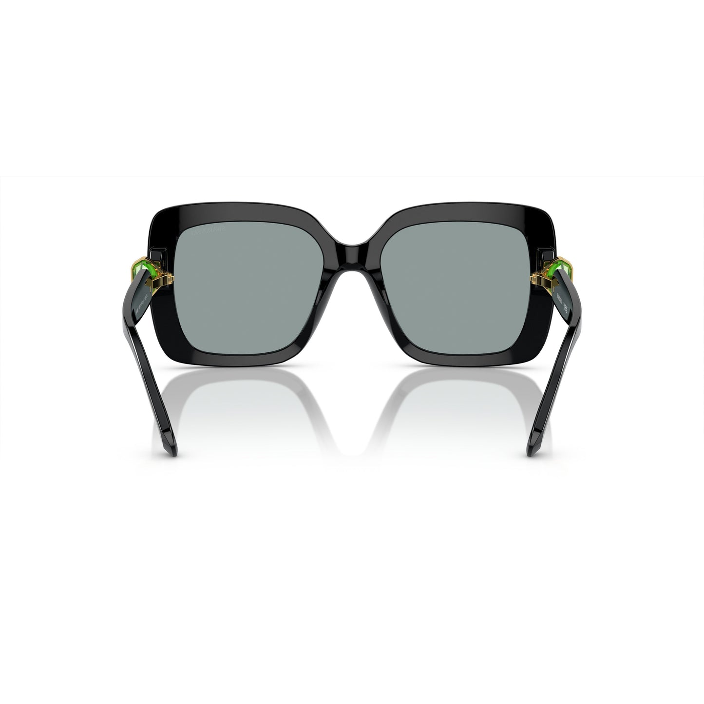 0Sk6001 Oversized Square Sunglasses with Crystal-Embellished Temples