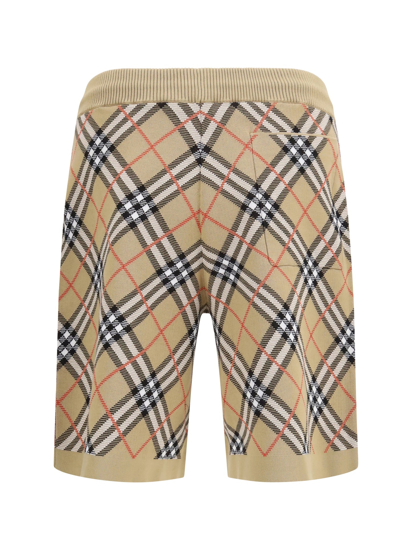 Burberry Men Check Cotton Blend Shorts