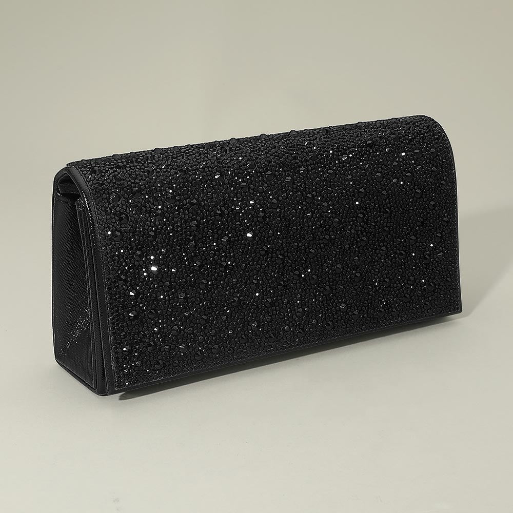 Bling Studded Evening Clutch Crossbody Bag