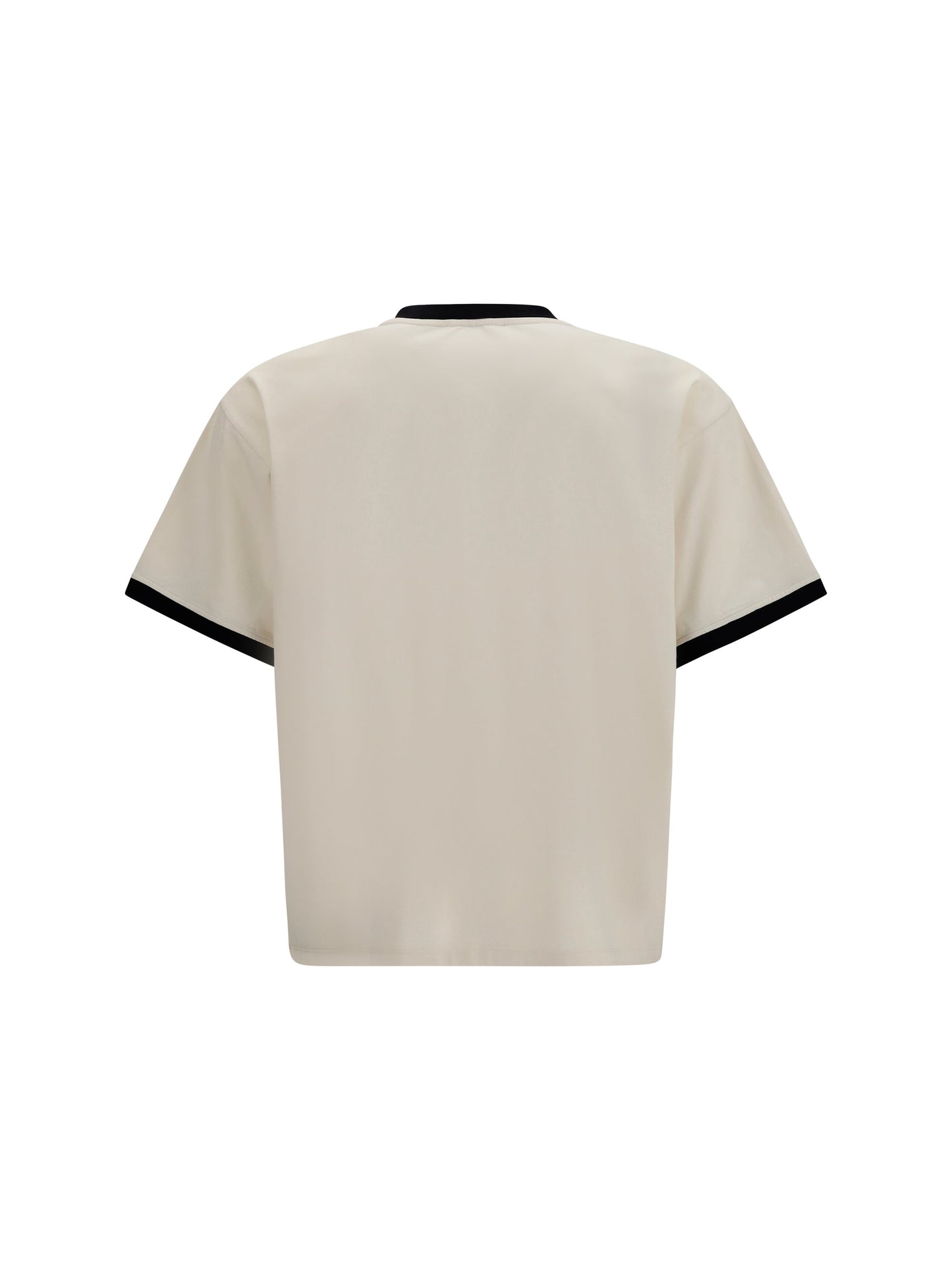 Versace Men Cotton Jersey T-Shirt With Poplin Balloo