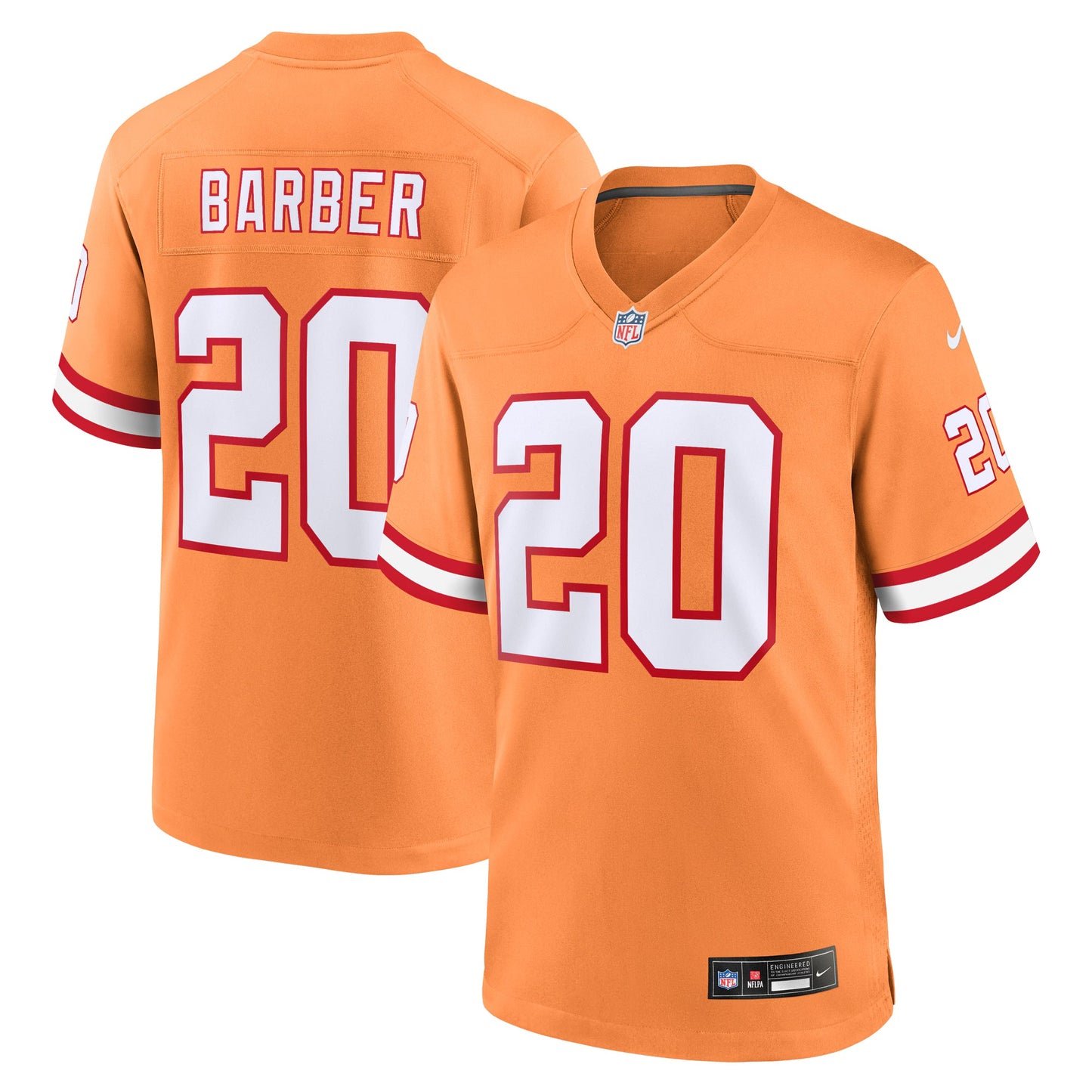 Tampa Bay Buccaneers Ronde Barber Orange Retired Player Alternate Game Jersey
