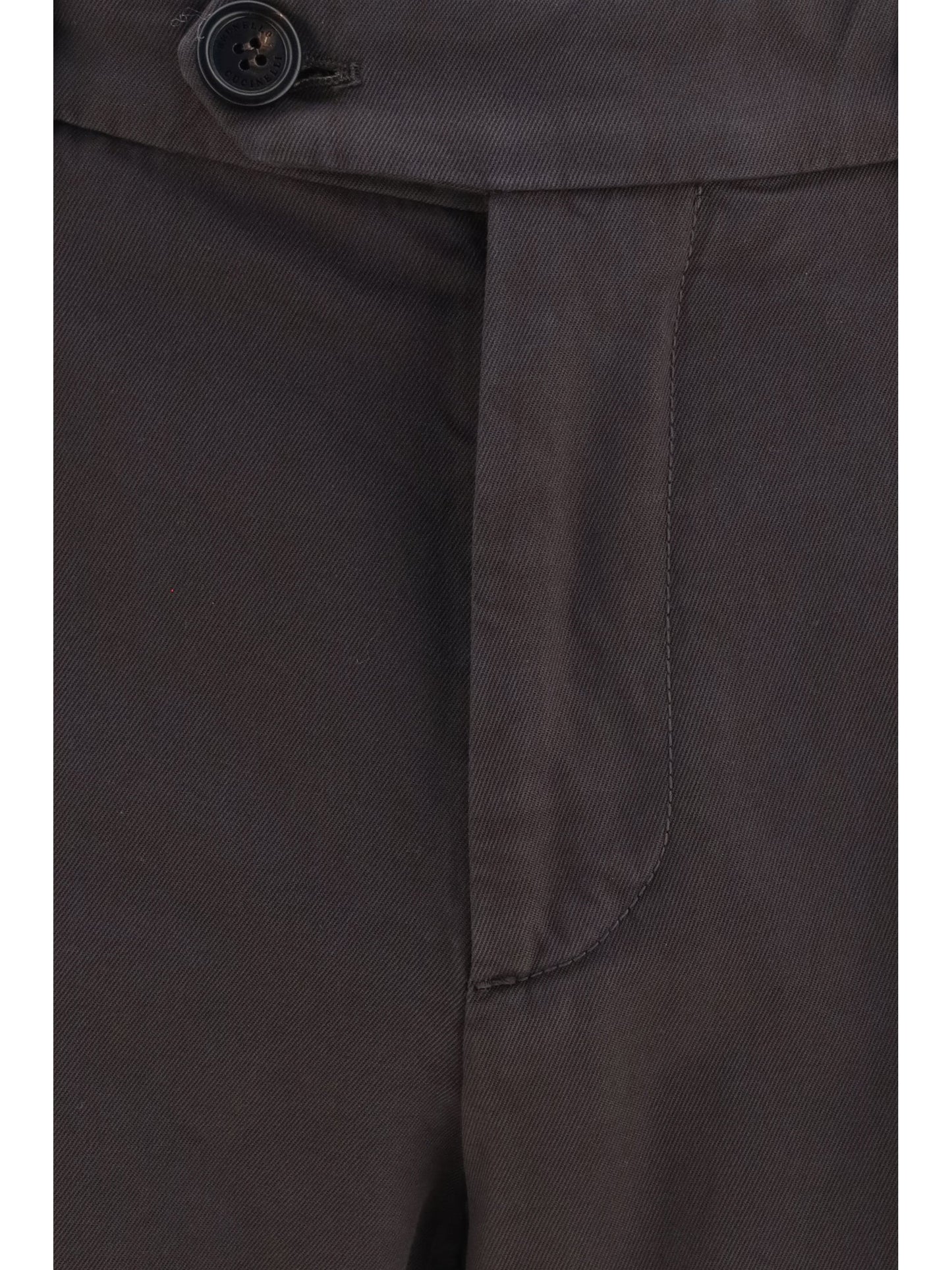 Brunello Cucinelli Men Dyed Cotton Pants
