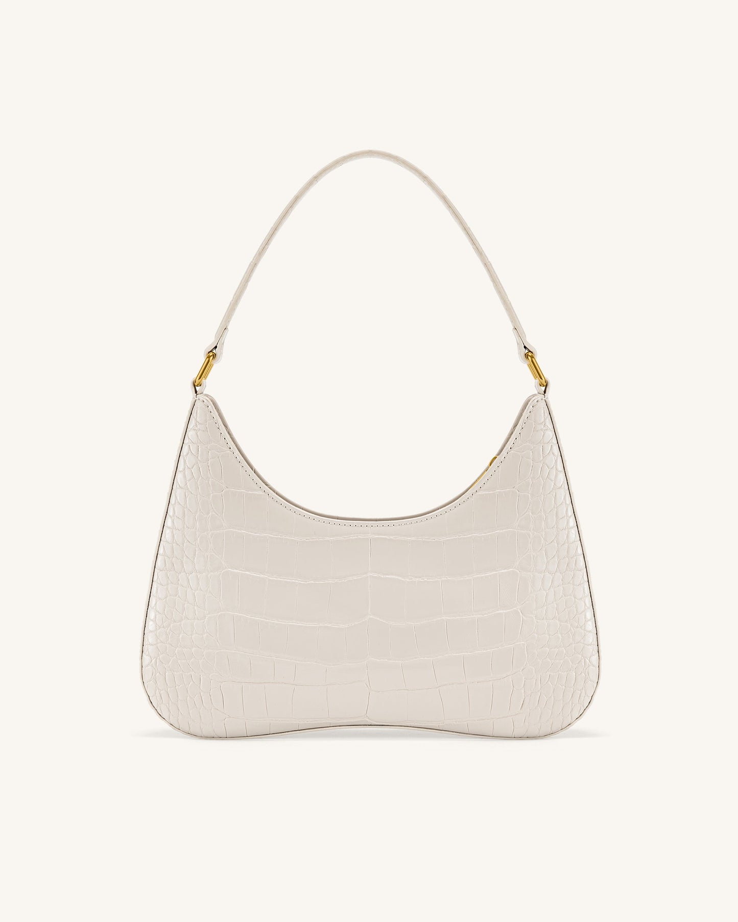 Ruby Shoulder Bag - White Croc
