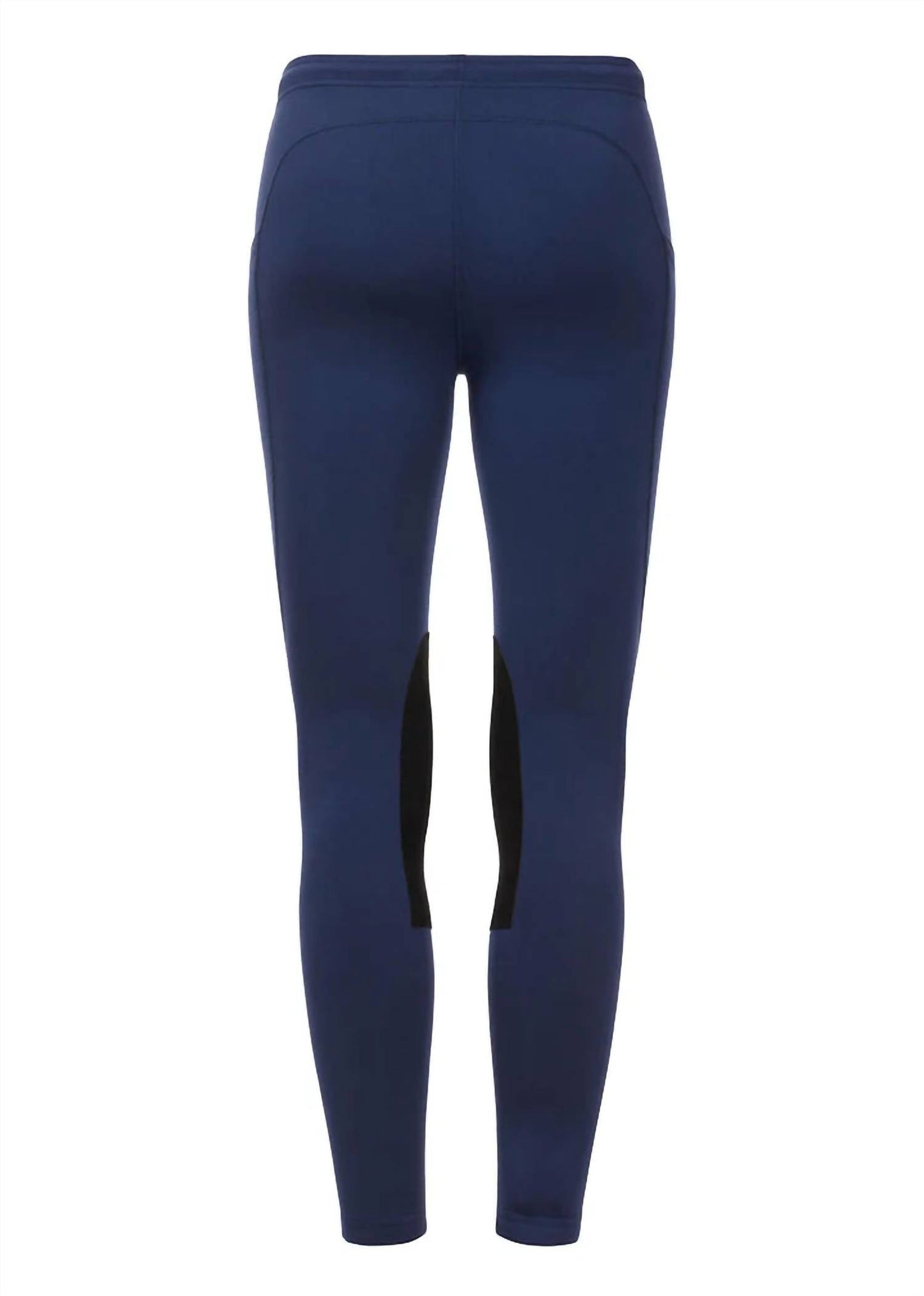 Kid's Performance Knee Patch Tight With Pocket In Stormy Blue