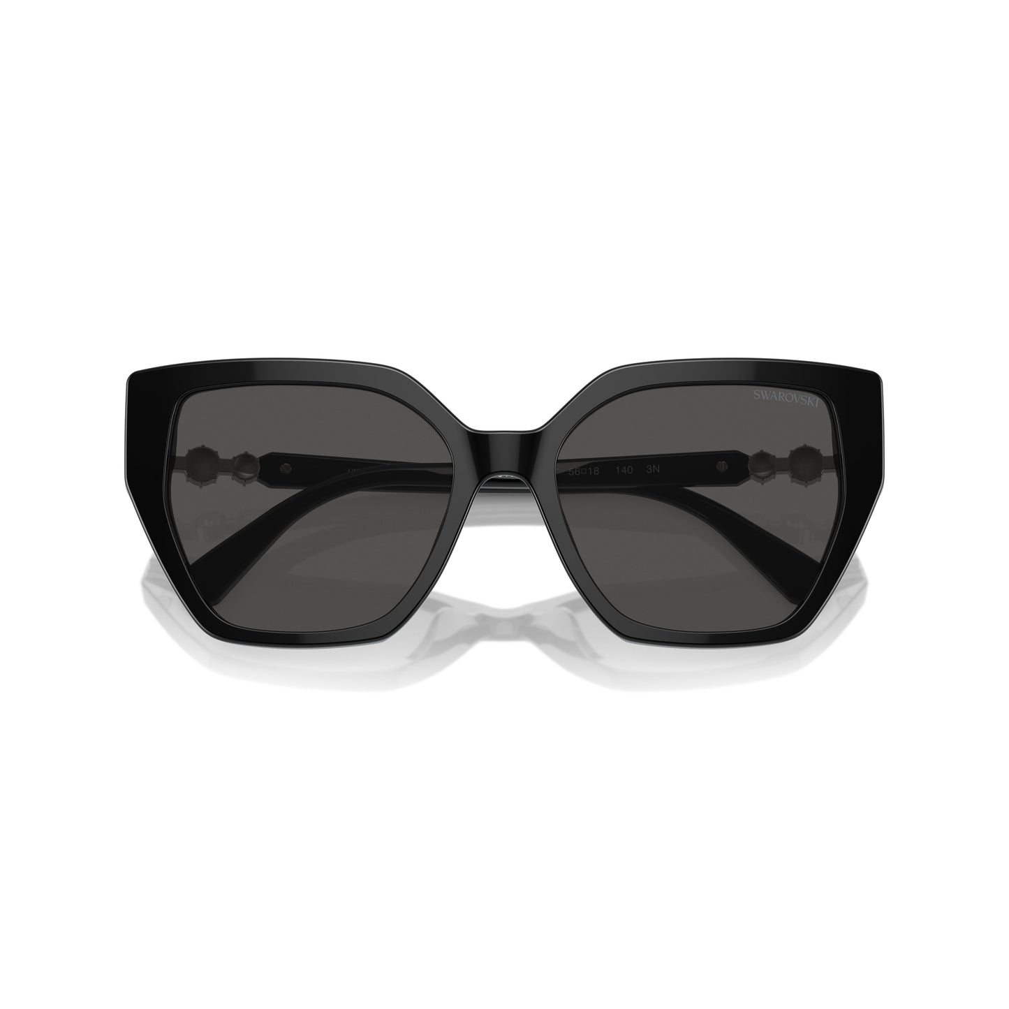 0Sk6016 Oversized Square Frame Sunglasses with Crystal Accents