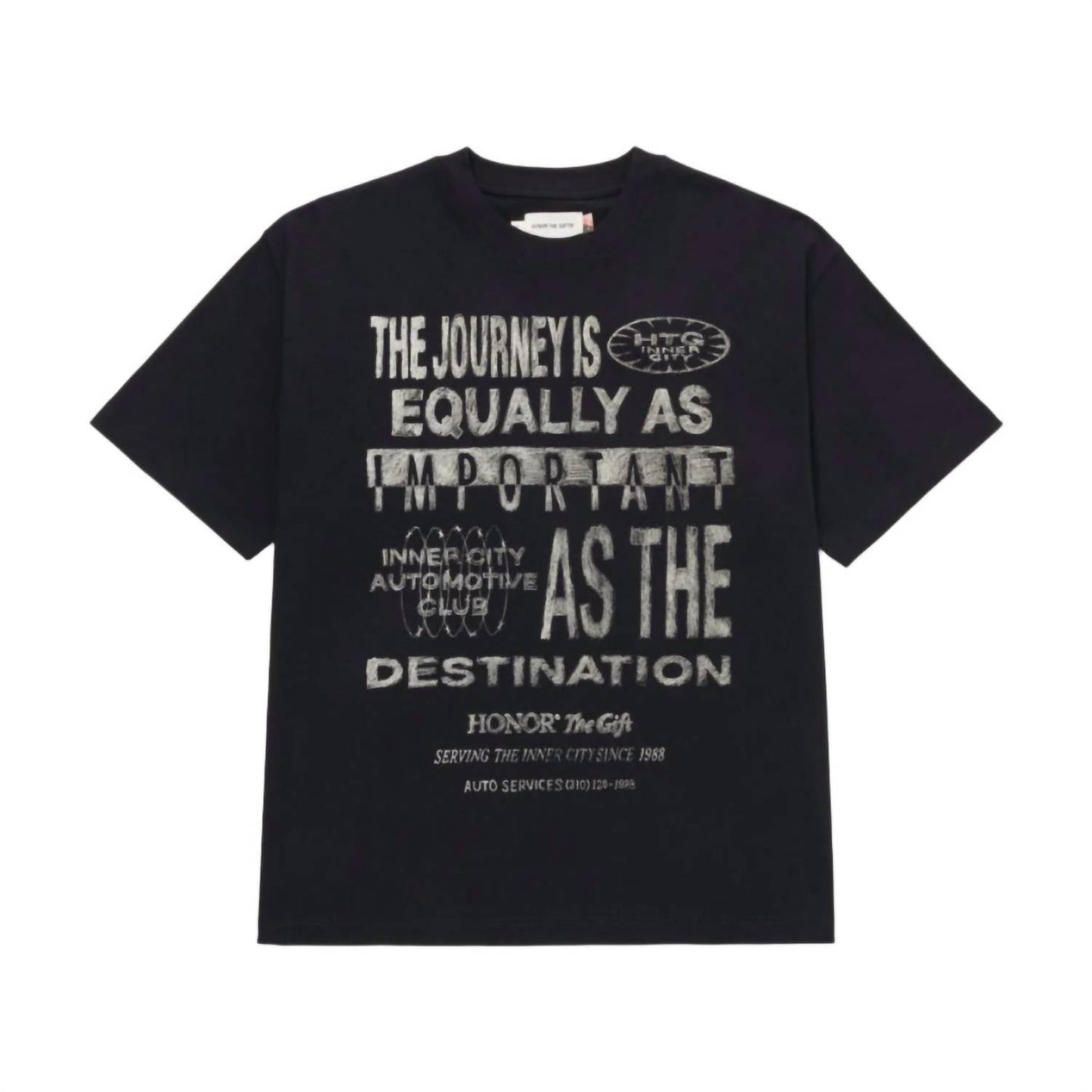 Men's Travelled Journey Tee In Black