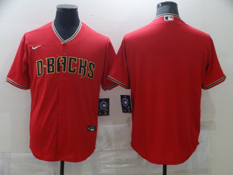 Men's Arizona Diamondbacks Red Replica Blank Jersey1