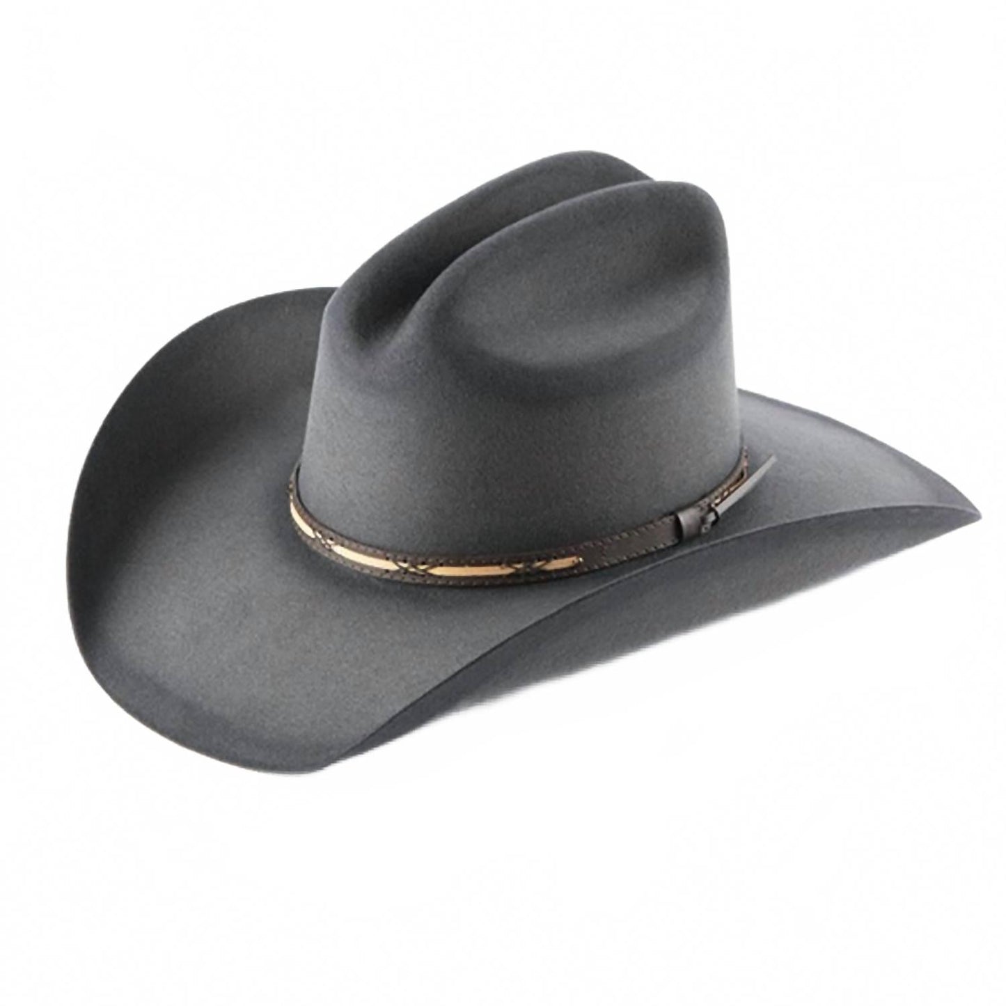 Jason Aldean Rearview Town 4X Felt Cowboy Hat In Granite Distressed