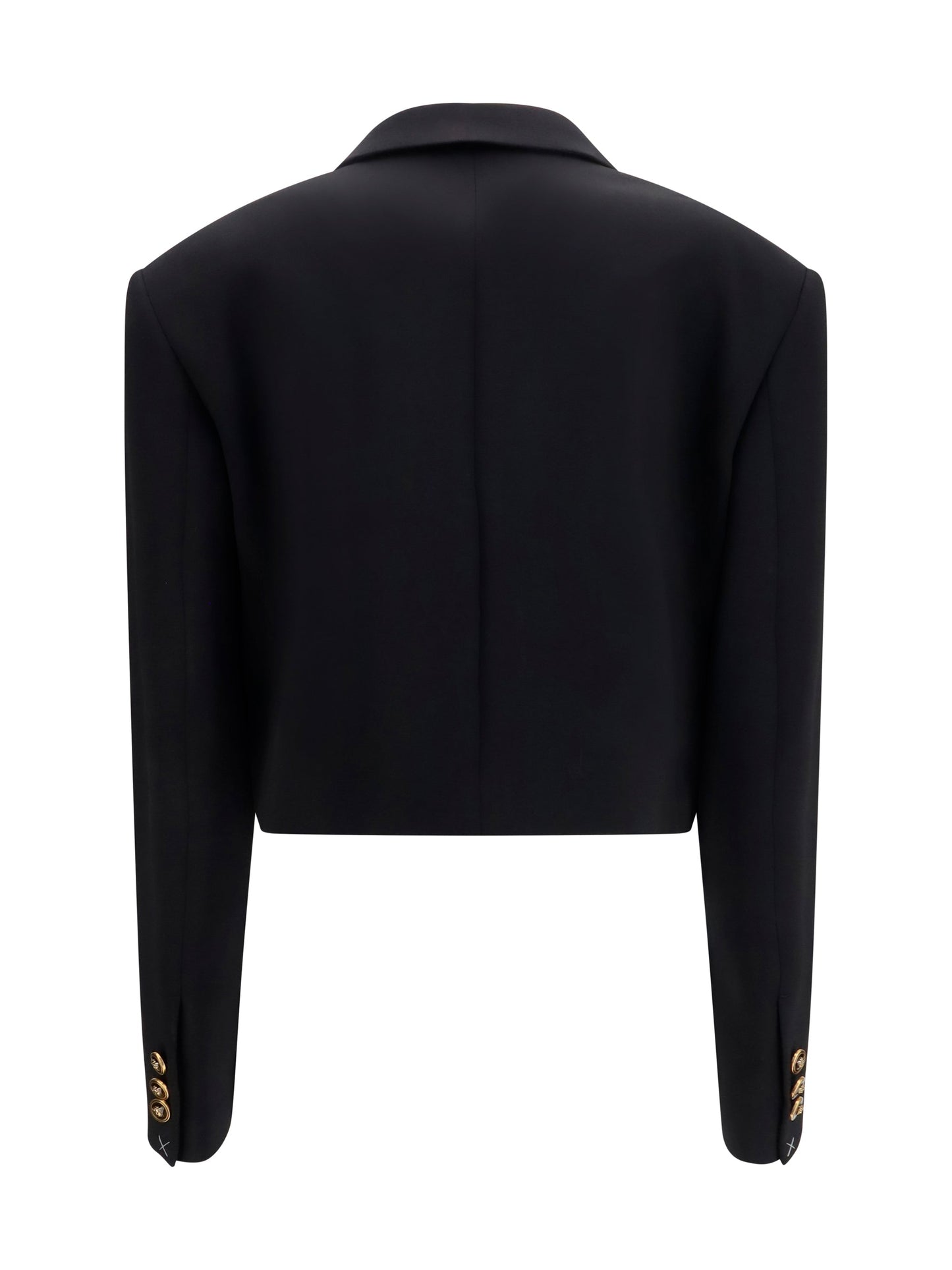 Versace Women Cropped Wool Blazer