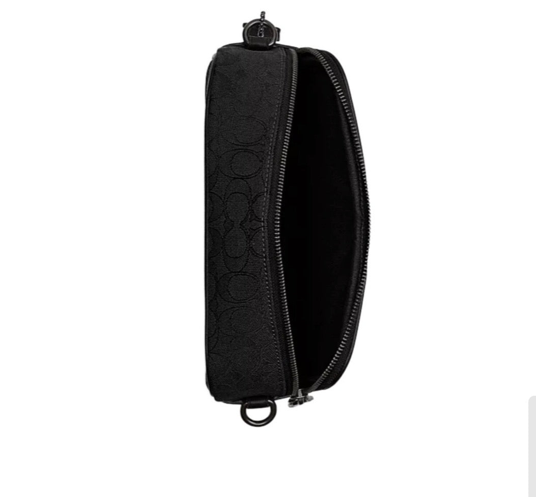 NWT Coach Camera Bag In Signature Jacquard In Black