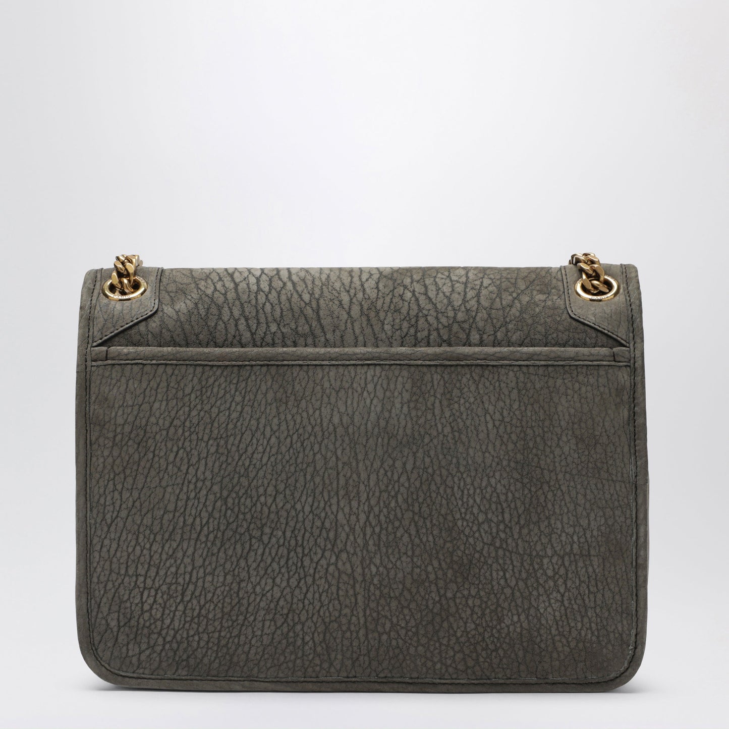 Saint Laurent Niki Crossbody Bag In Zinc Grey Lambskin Leather Women