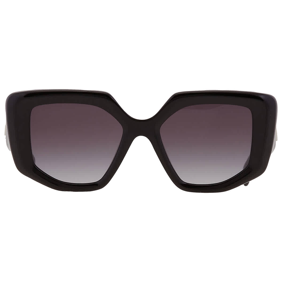 Prada Grey Gradient Irregular Ladies Sunglasses PR 14ZS 1AB09S 50
