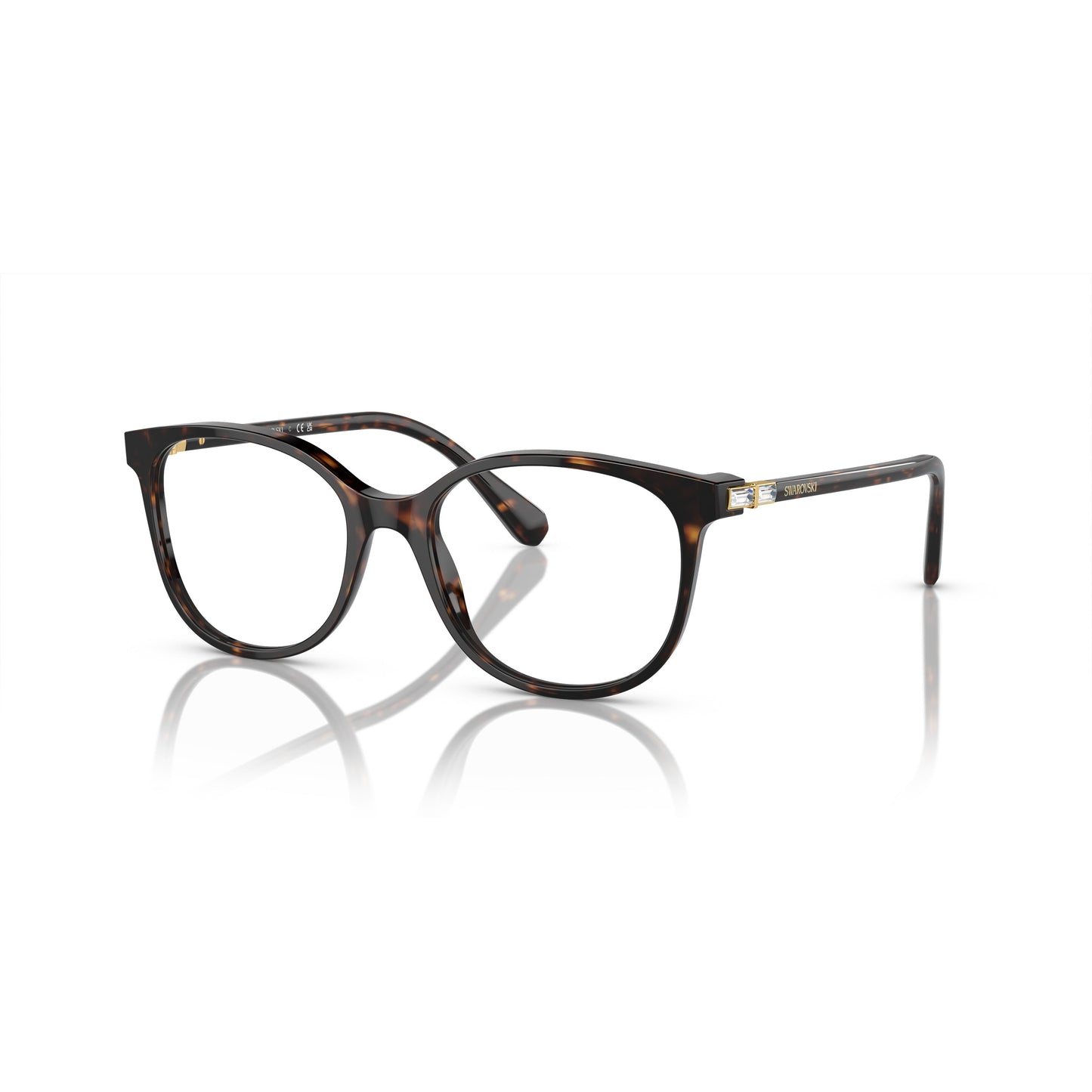 0Sk2002 Rounded Tortoiseshell Acetate Sunglasses with Cat-Eye Detail