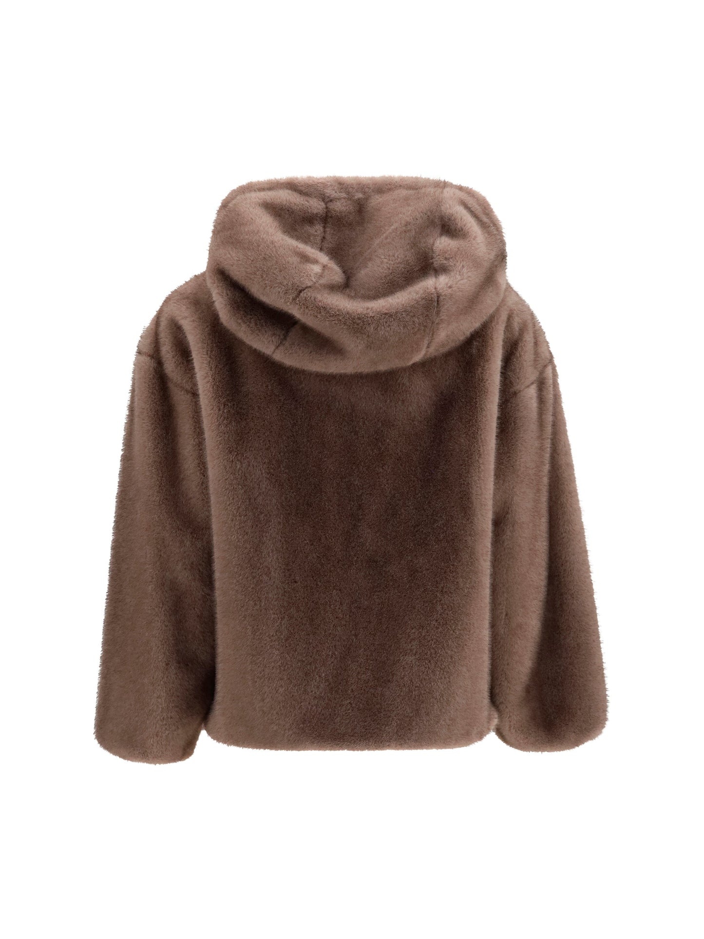 Herno Women Hooded Jacket In Eco-Fur