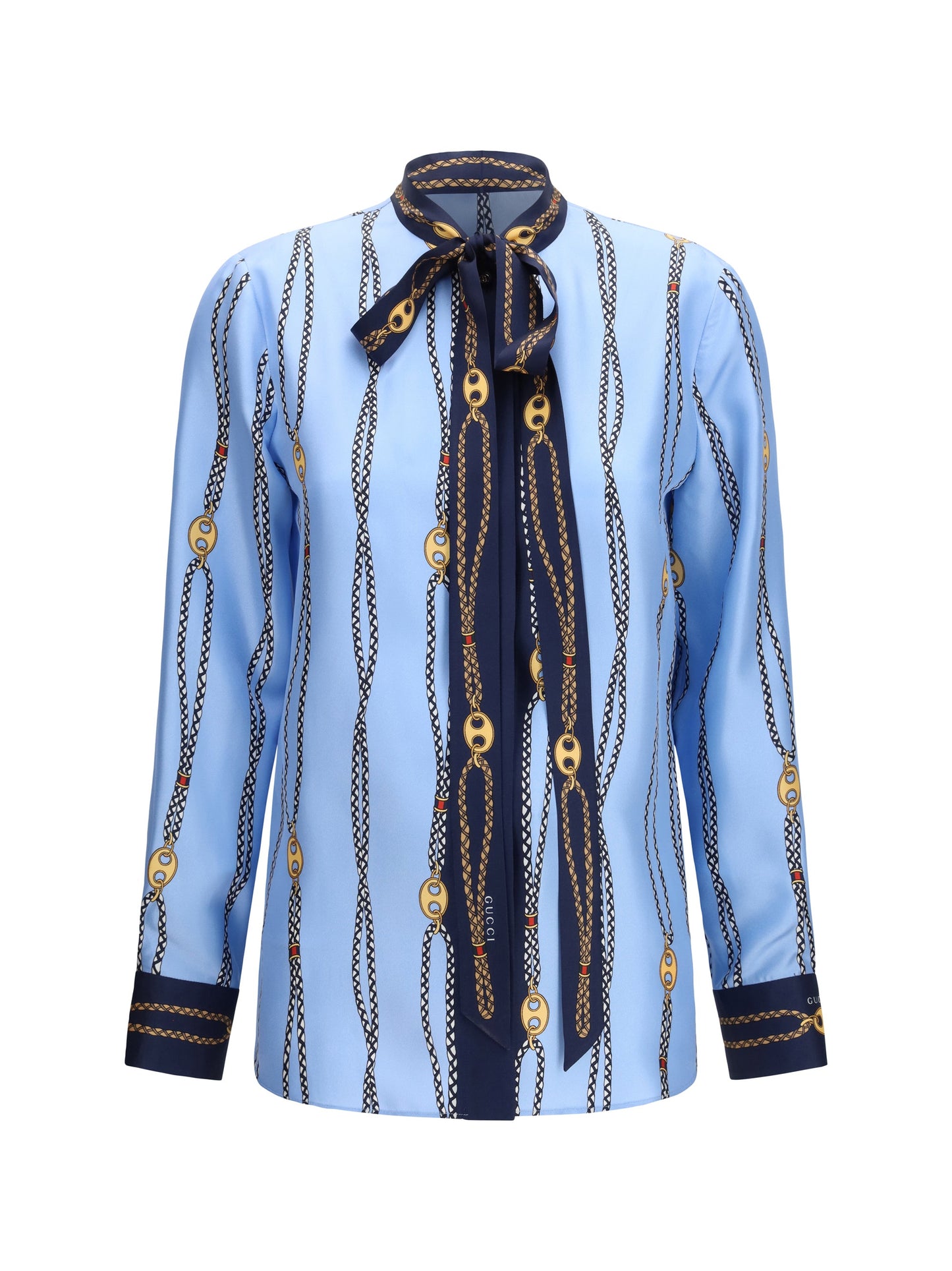 Gucci Women Silk Printed Shirt