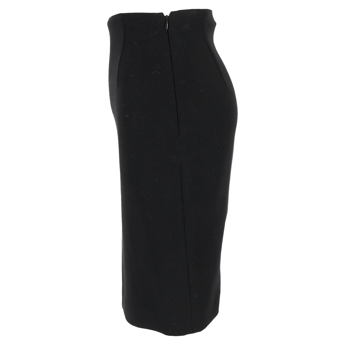 Ralph Lauren Collection Midi Pencil Skirt in Black Wool