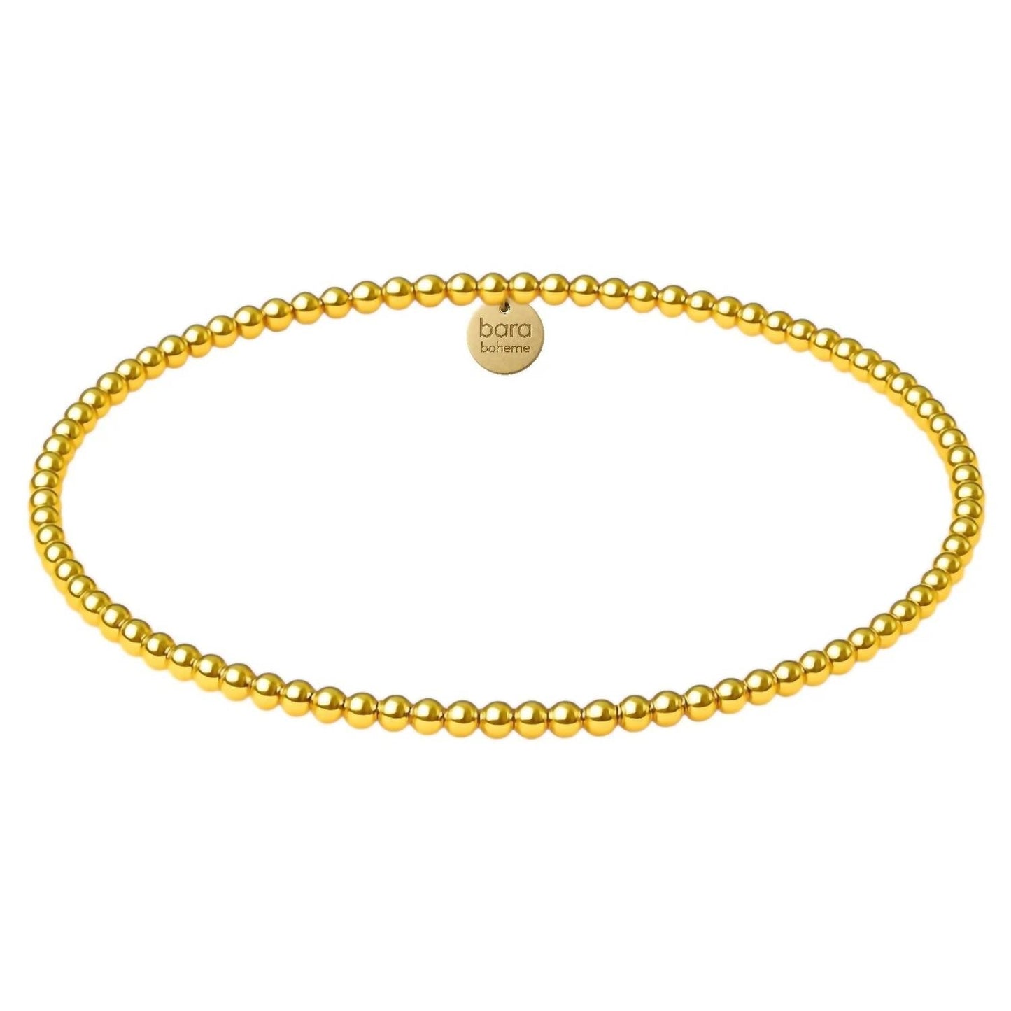 Women's Classic 2Mm Filled Beaded Bracelet In Gold