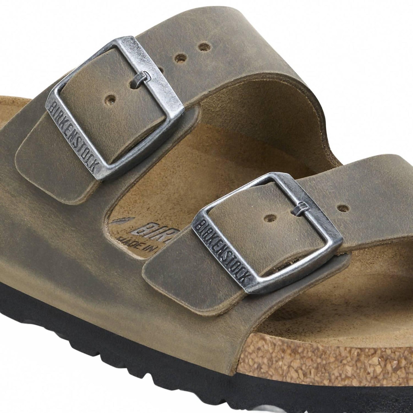 Men's Arizona Leather Sandals In Faded Khaki