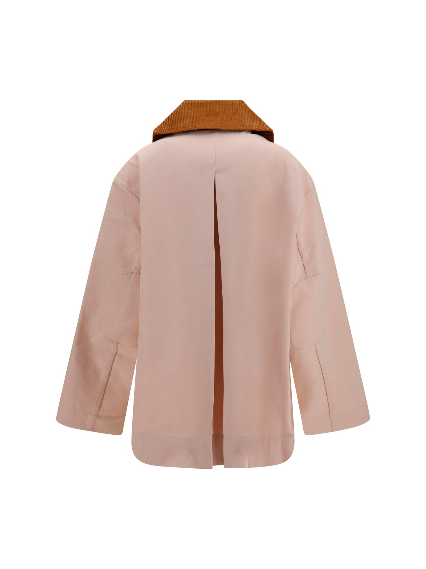 Ganni Women Twill Jacket With Suede Details