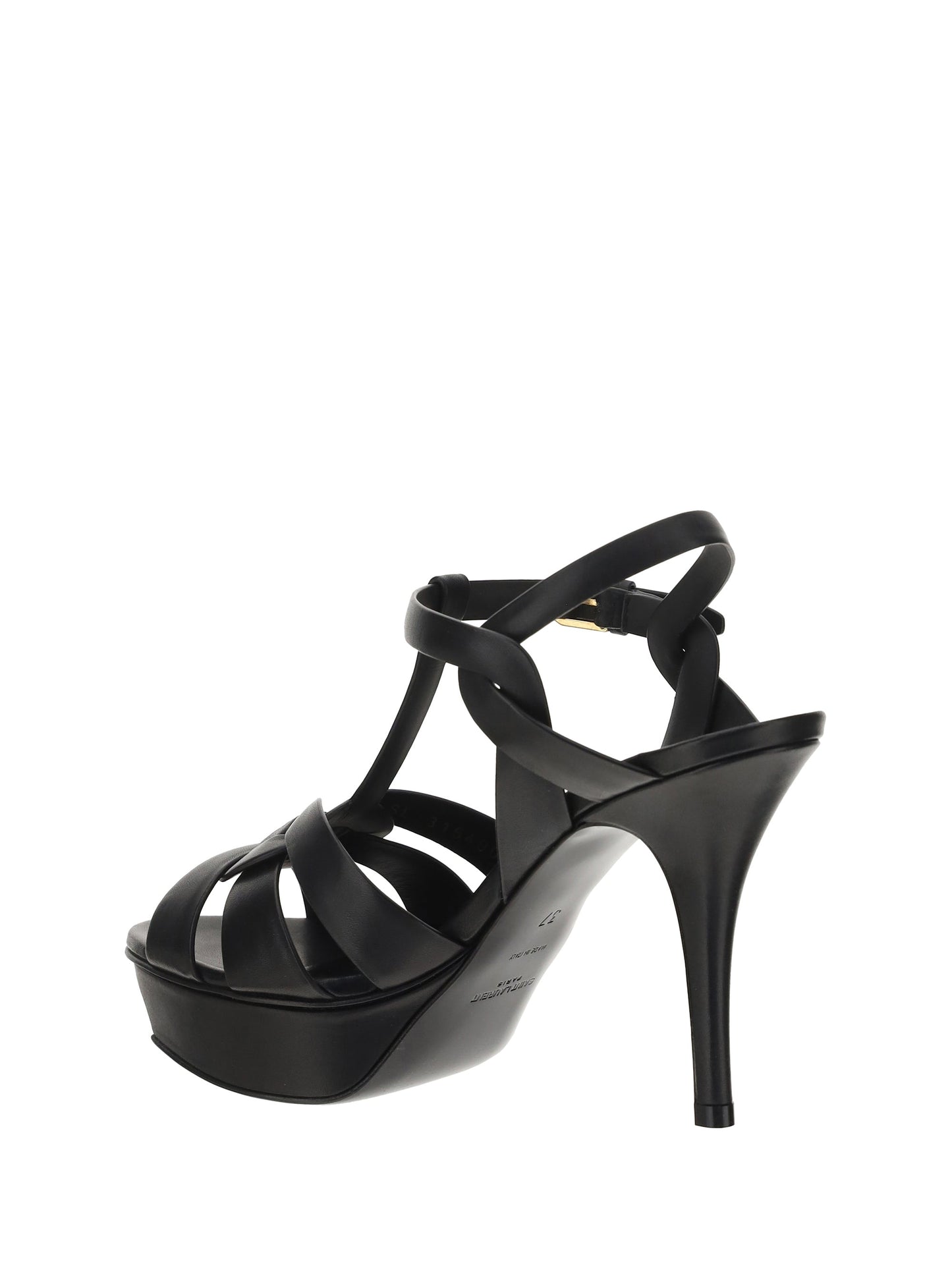 Saint Laurent Women Leather Platform Sandals