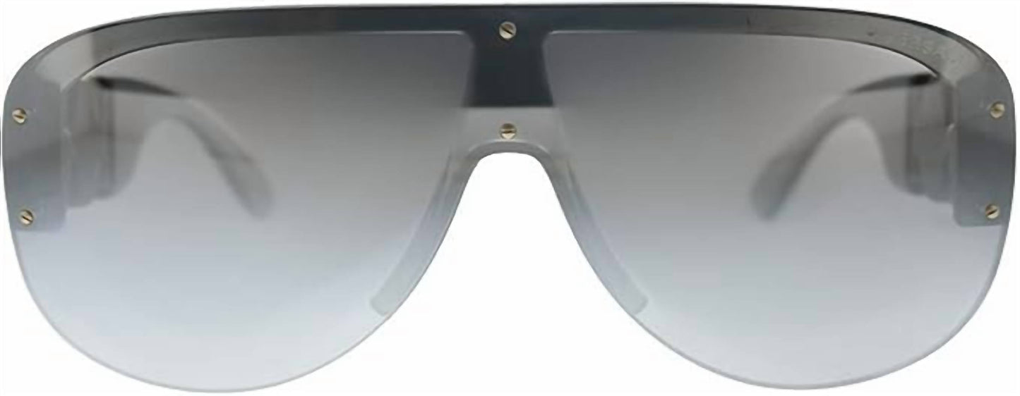 Unisex - Cellulose Acetate Sunglasses In Transparent Grey
