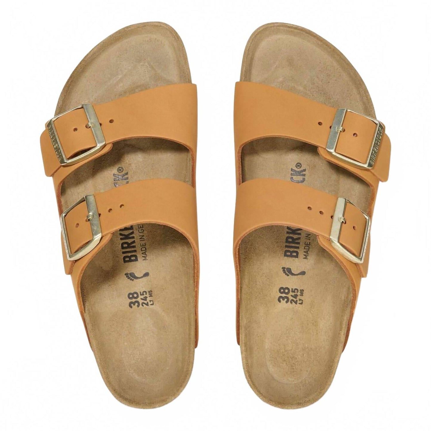 Women's Arizona Leather Sandals In Burnt Orange