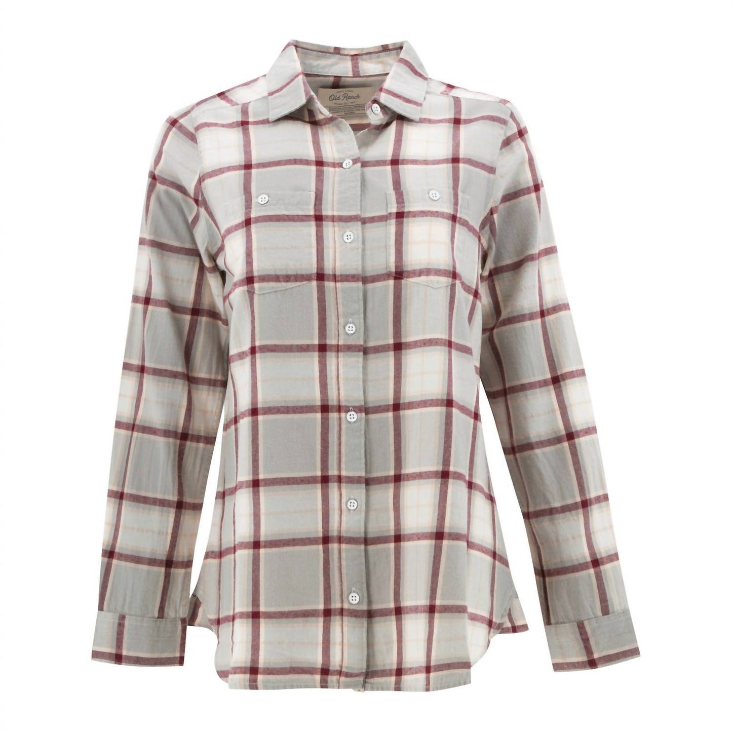 Acadia Boyfriend Long Sleeve Shirt In Alloy