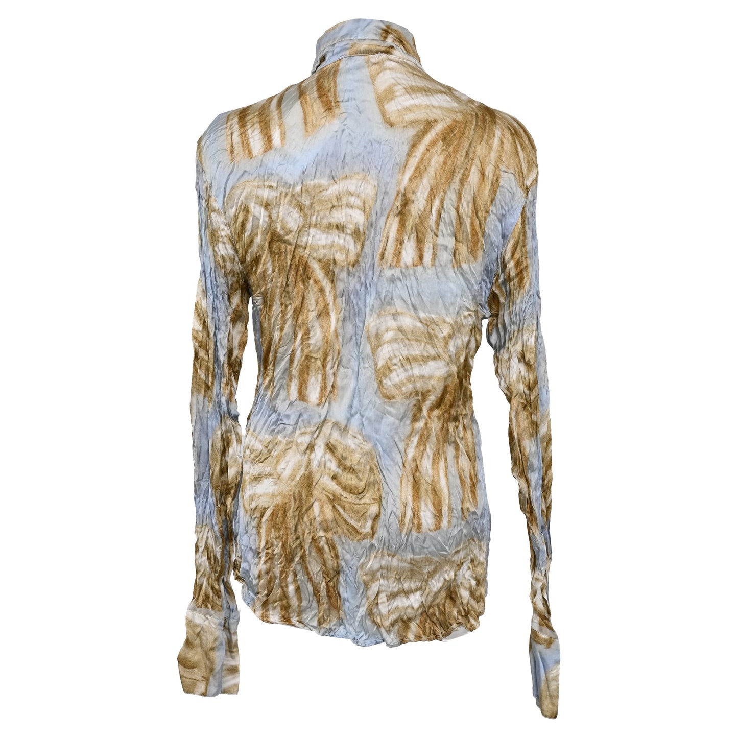 Acne Studios Printed Button-up Shirt In Multicolor Viscose