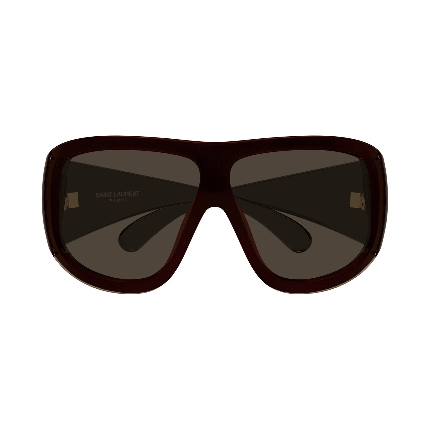 Oversized Shield Sunglasses With Glossy Frame